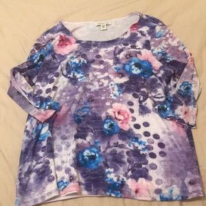 XL multi colored top